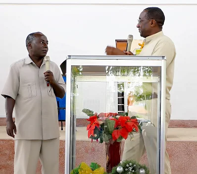 Two speakers at the pulpit